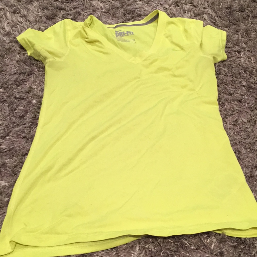 NEON YELLOW NIKE SHIRT